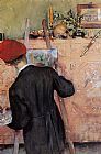 Carl Larsson Wall Art - The Still Life Painter